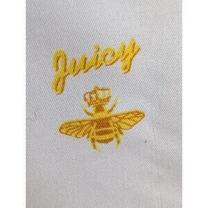 Juicy Couture Black Label King Size Bed Flat Sheet Gold Bee Super Soft 106 x 101